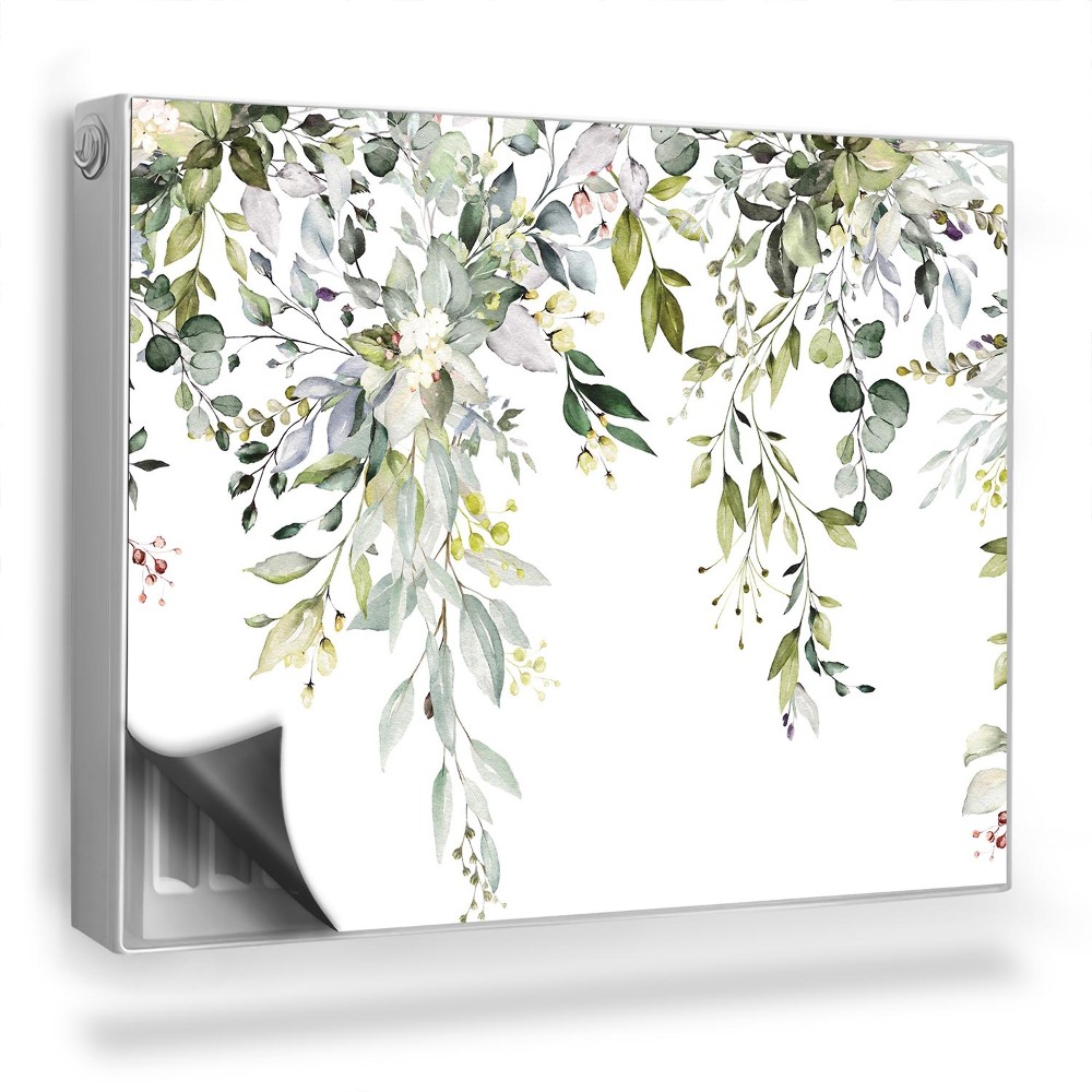 Dekorativní magnet na radiátor Akvarel rostlin padající větve