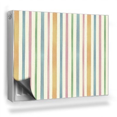 Magnetický kryt na radiátor Světlé lamely v pastelových barvách