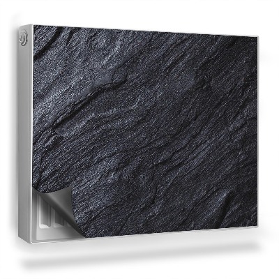 Dekorativní magnet na radiátor Černý pískovec textura tmavá skála