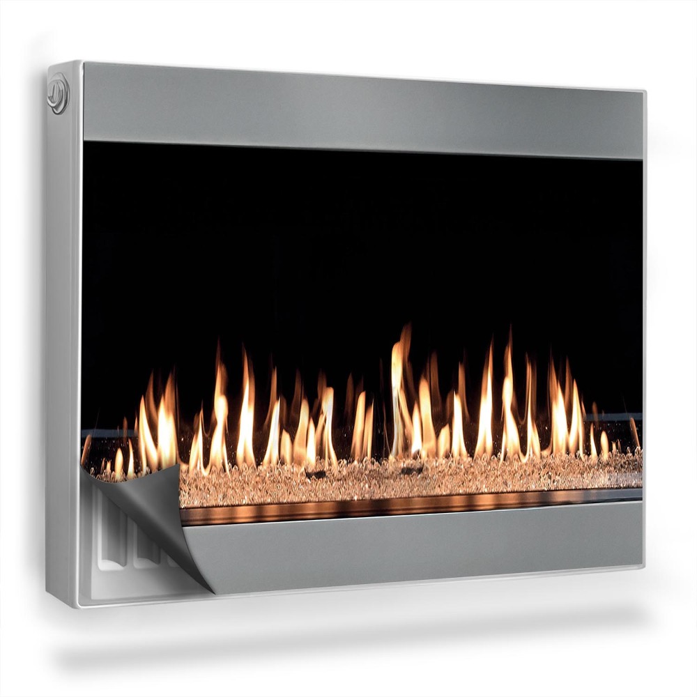 Magnetický kryt na radiátor Moderní domácí krb s ohněm