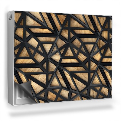 Magnet na radiátor Průmyslové abstraktní kovové umění