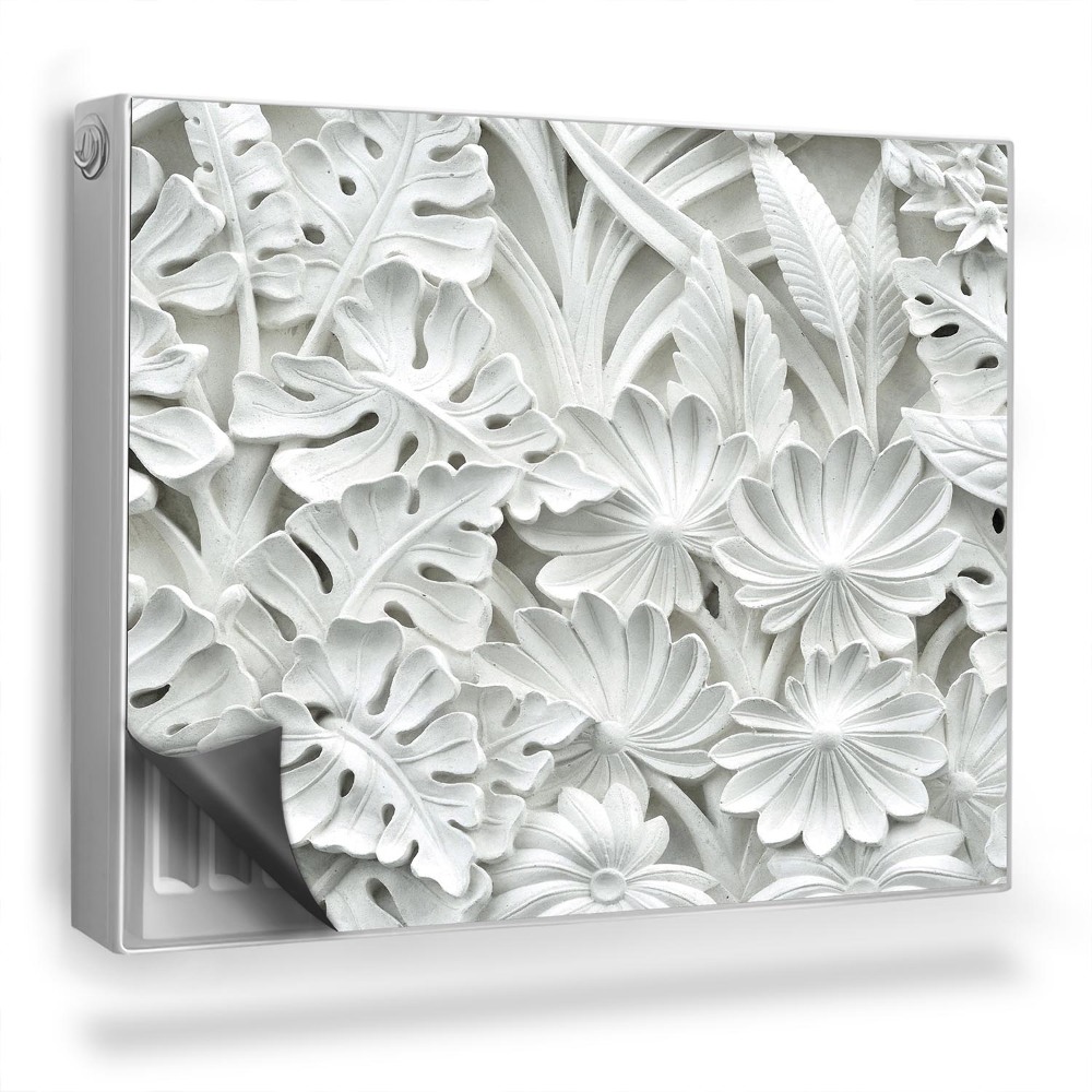 Magnet na radiátor Kamenné ozdoby, listy a vegetace 3D