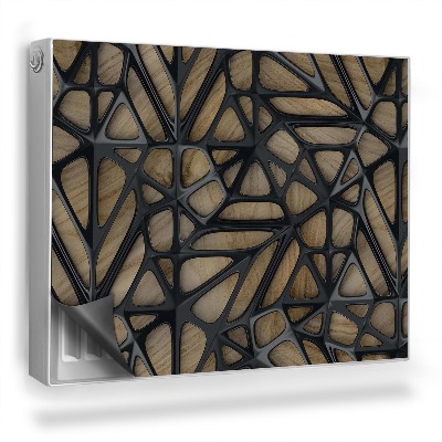 Magnet na radiátor Kovové abstraktní průmyslové umění