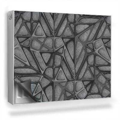 Magnetický kryt na radiátor Moderní abstraktní kovová konstrukce