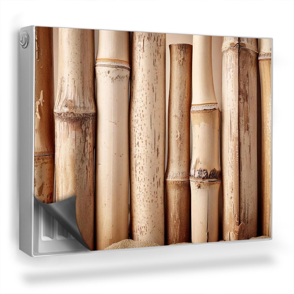 Dekorativní magnet na radiátor Bělené přírodní bambusové stonky