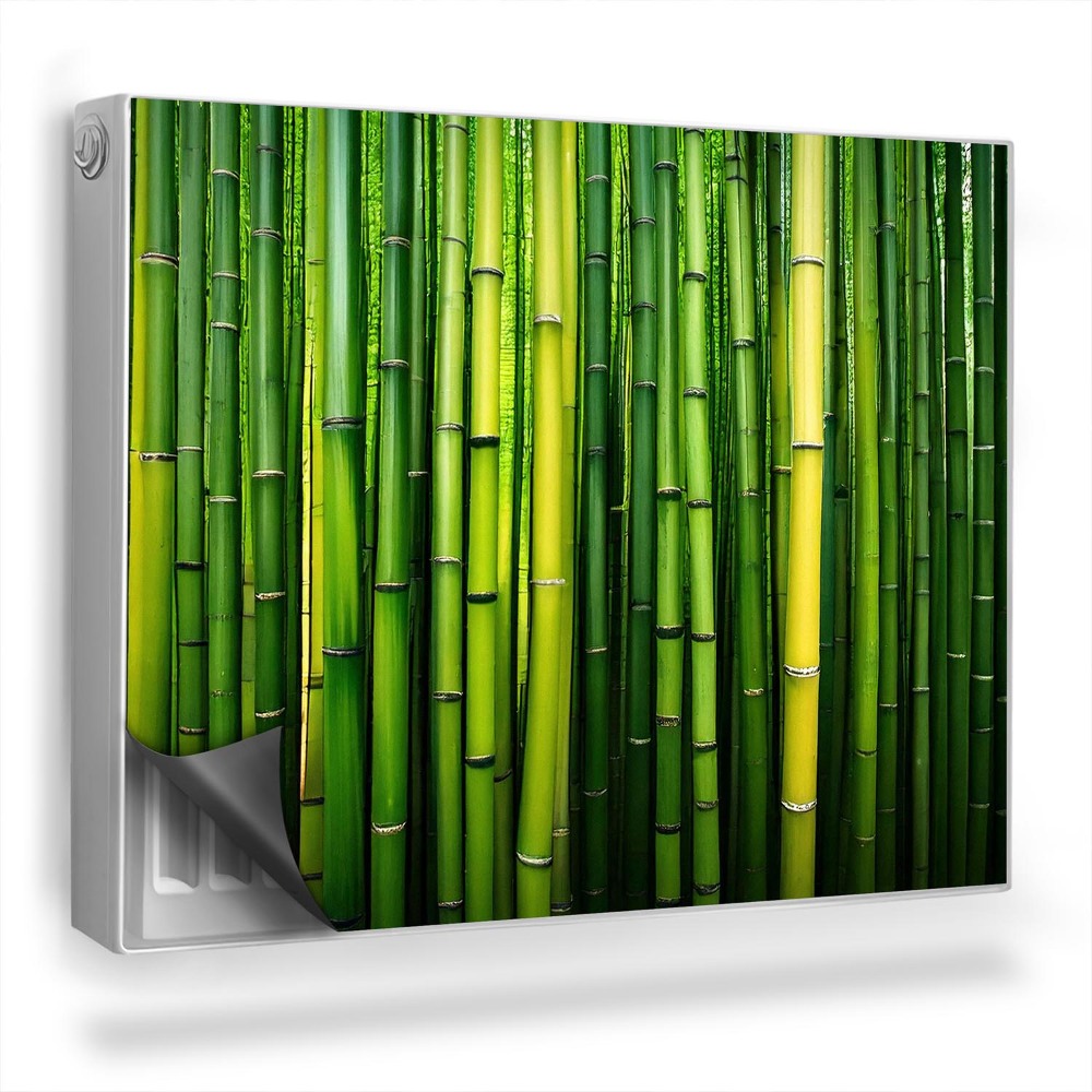 Magnet na radiátor Bambusové stonky vertikální šťavnatě zelené