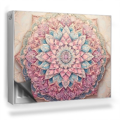 Magnet na radiátor Jemná mandala, pastelové barvy