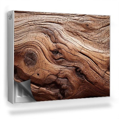 Magnetický kryt na radiátor Dřevěná konstrukce tmavá surová