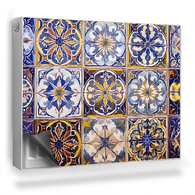 Dekorativní magnet na radiátor Barevné dlaždice s marockými vzory