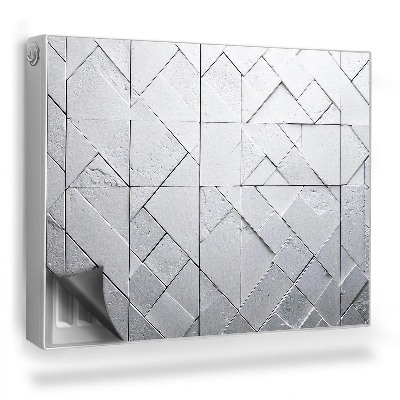 Dekorativní magnet na radiátor Umělecké složení světlých cihel