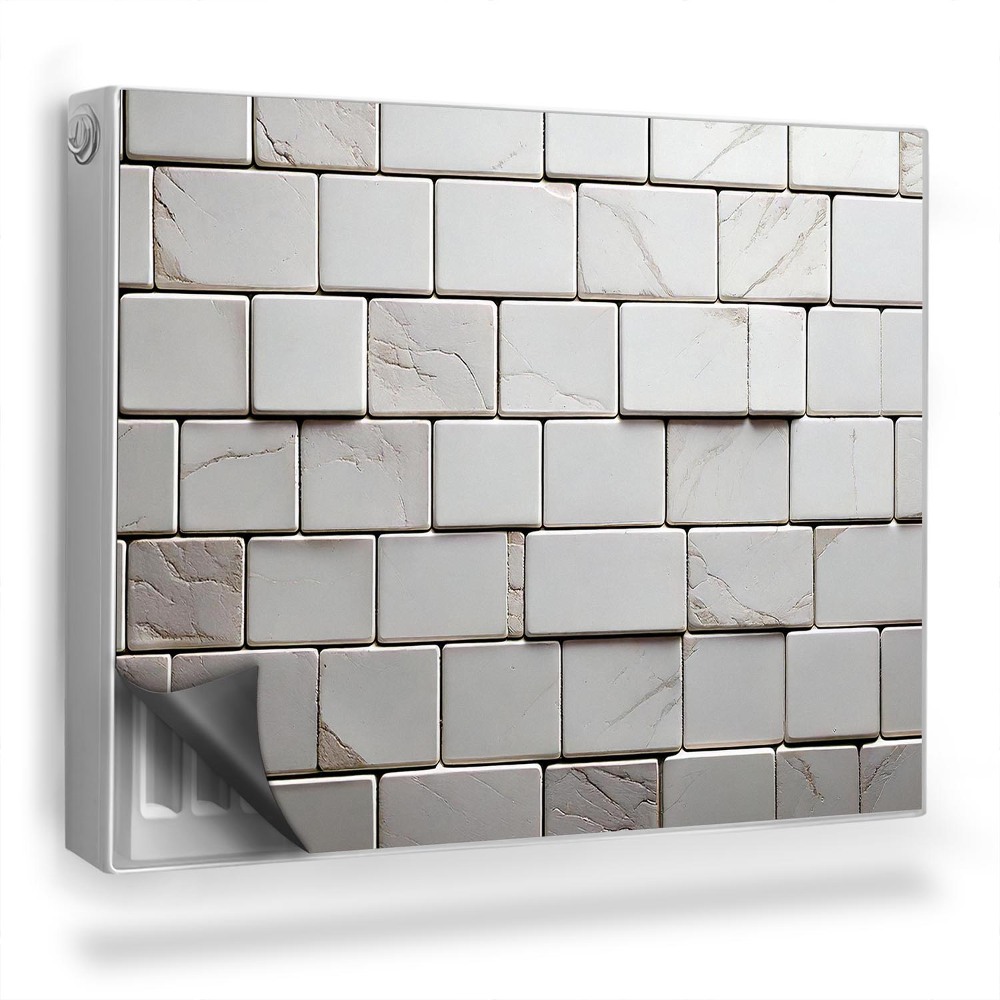 Magnetický kryt na radiátor Cihlová zeď kamenná zeď textura