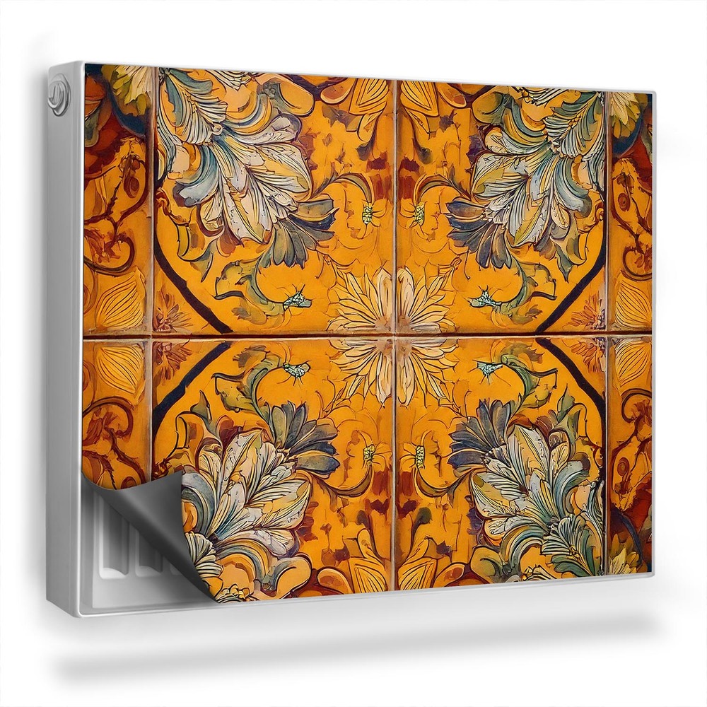 Dekorativní magnet na radiátor Dekorativní dlaždice starožitné retro dlaždice