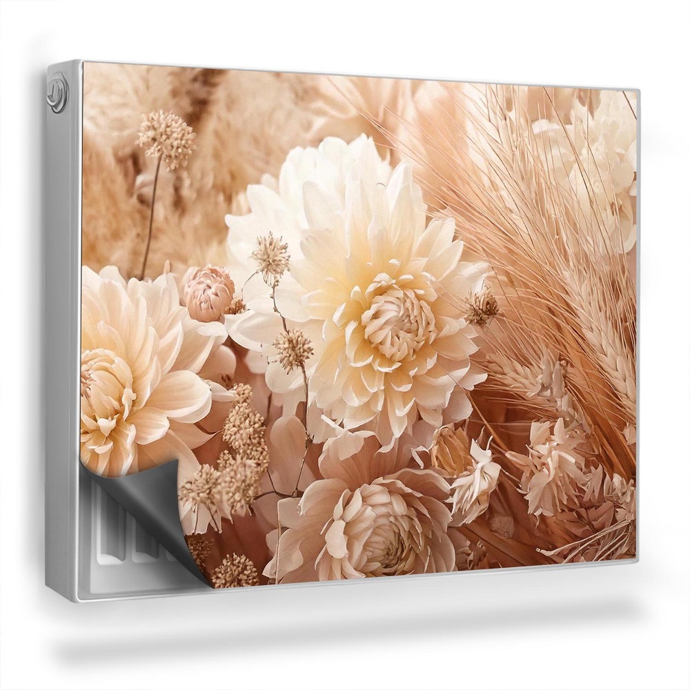 Magnet na radiátor Boho květiny a trávy, jemné rostliny