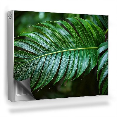 Magnetický kryt na radiátor Detailní záběr listů tropické rostliny