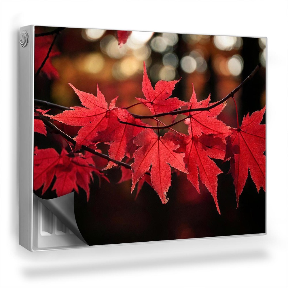 Magnetický kryt na radiátor Podzimní javorové listy na stromě