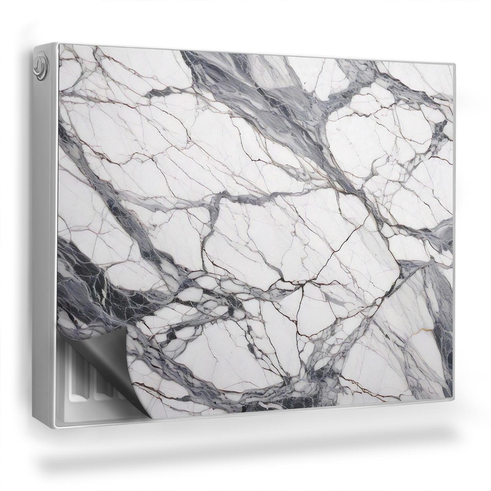 Magnetický kryt na radiátor Přírodní textura kamene elegantní mramor