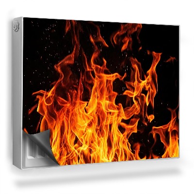 Dekorativní magnet na radiátor Teplo ohně, horké plameny