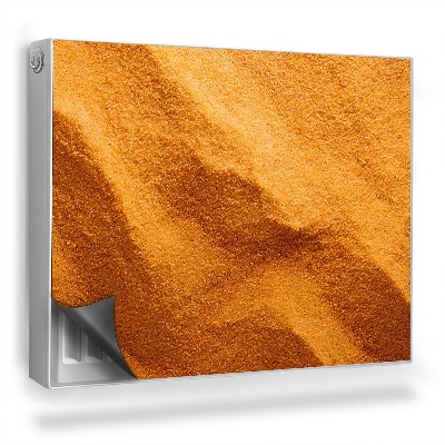 Magnetický kryt na radiátor Kontrast teplých barev zvlněného písku