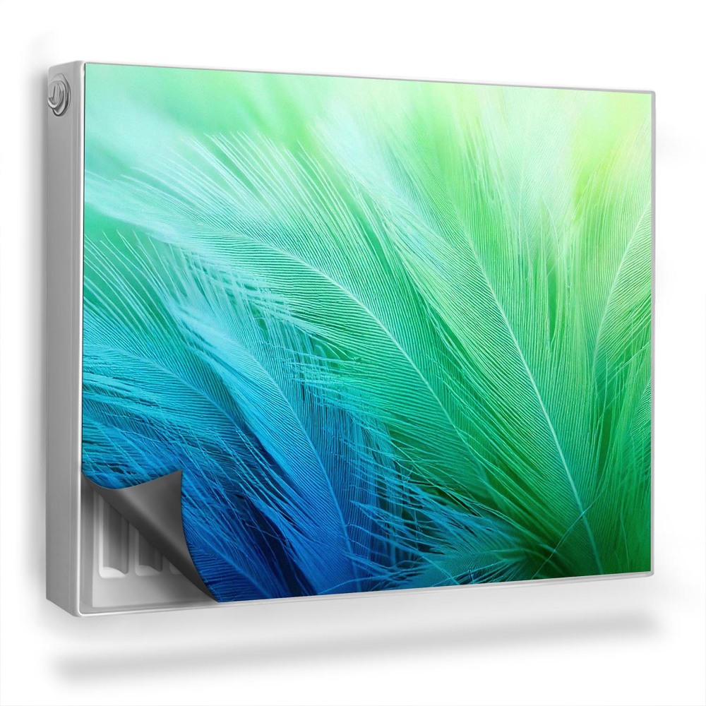 Magnet na radiátor Jemné éterické peří, světle zelené