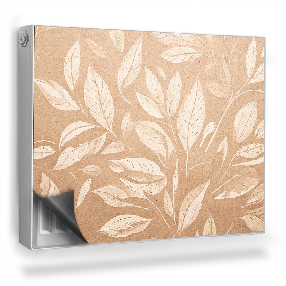 Dekorativní magnet na radiátor Jasné tvary listů teplé přírodní pozadí