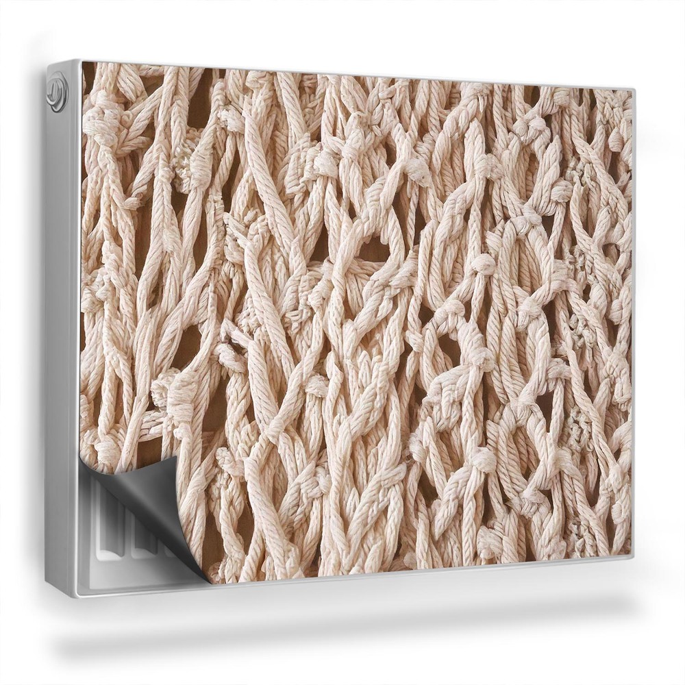 Magnet na radiátor Světlé ručně vyrobené makramé, prolamované, zoom