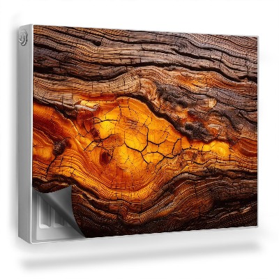 Dekorativní magnet na radiátor Pryskyřice v přírodní struktuře dřeva