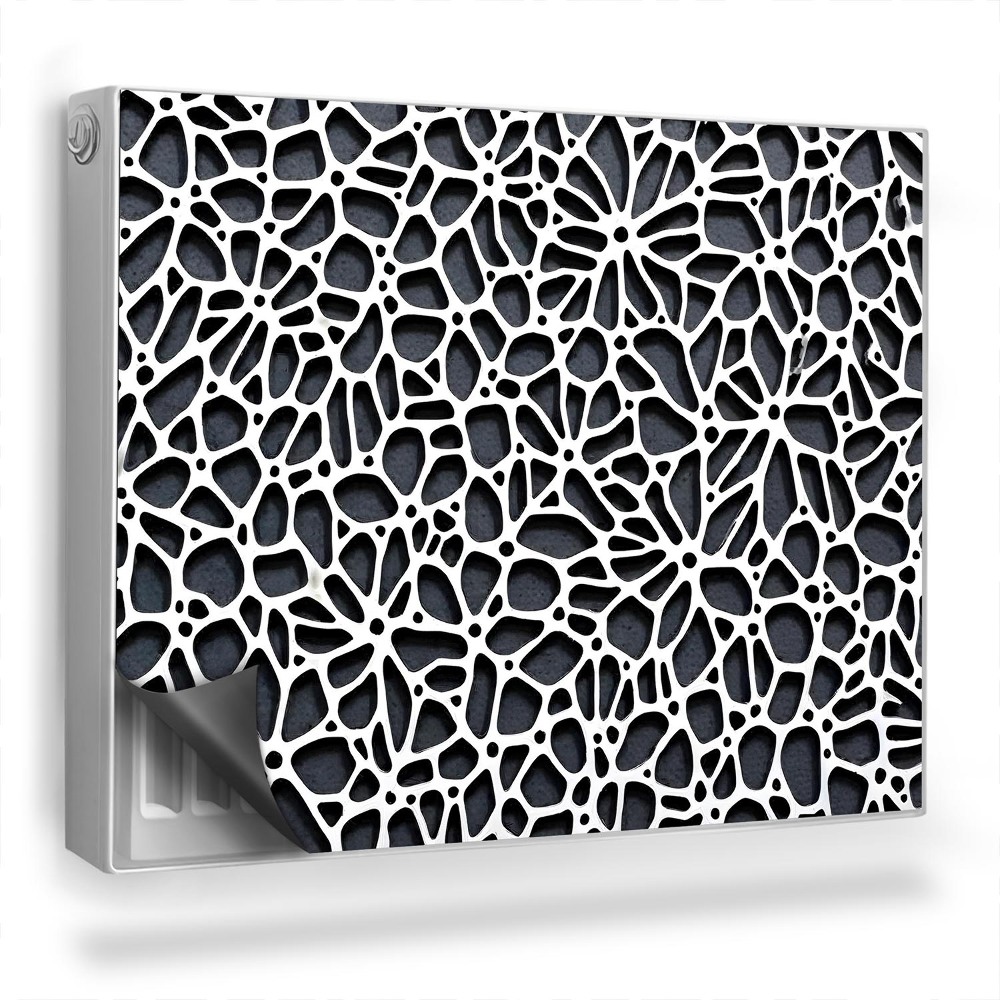 Magnet na radiátor Prolamovaná, bílá, biologická struktura