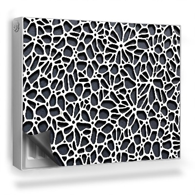 Magnet na radiátor Prolamovaná, bílá, biologická struktura