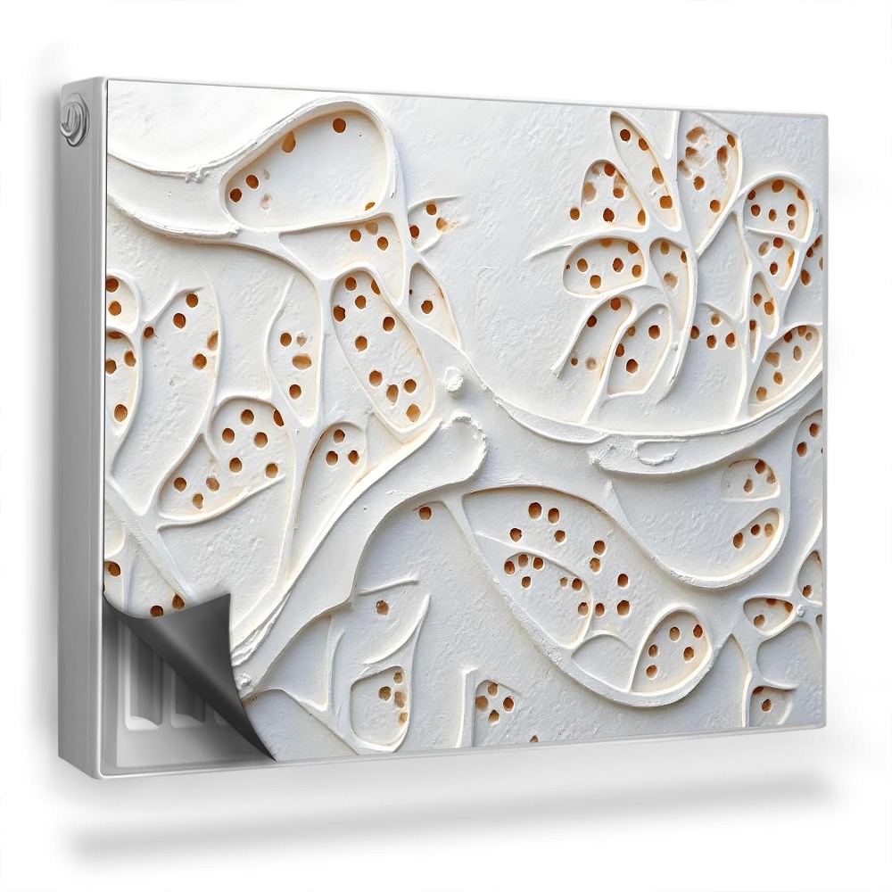 Magnetický kryt na radiátor Prolamovaná abstraktní struktura, prostor