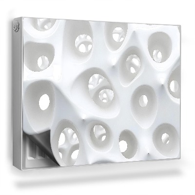 Magnet na radiátor Detail prolamované abstraktní struktury