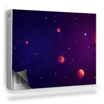Magnet na radiátor Ilustrace hvězd a planet ve vesmíru