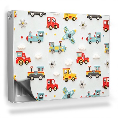 Magnetický kryt na radiátor Ilustrace barevná vozidla auta letadla