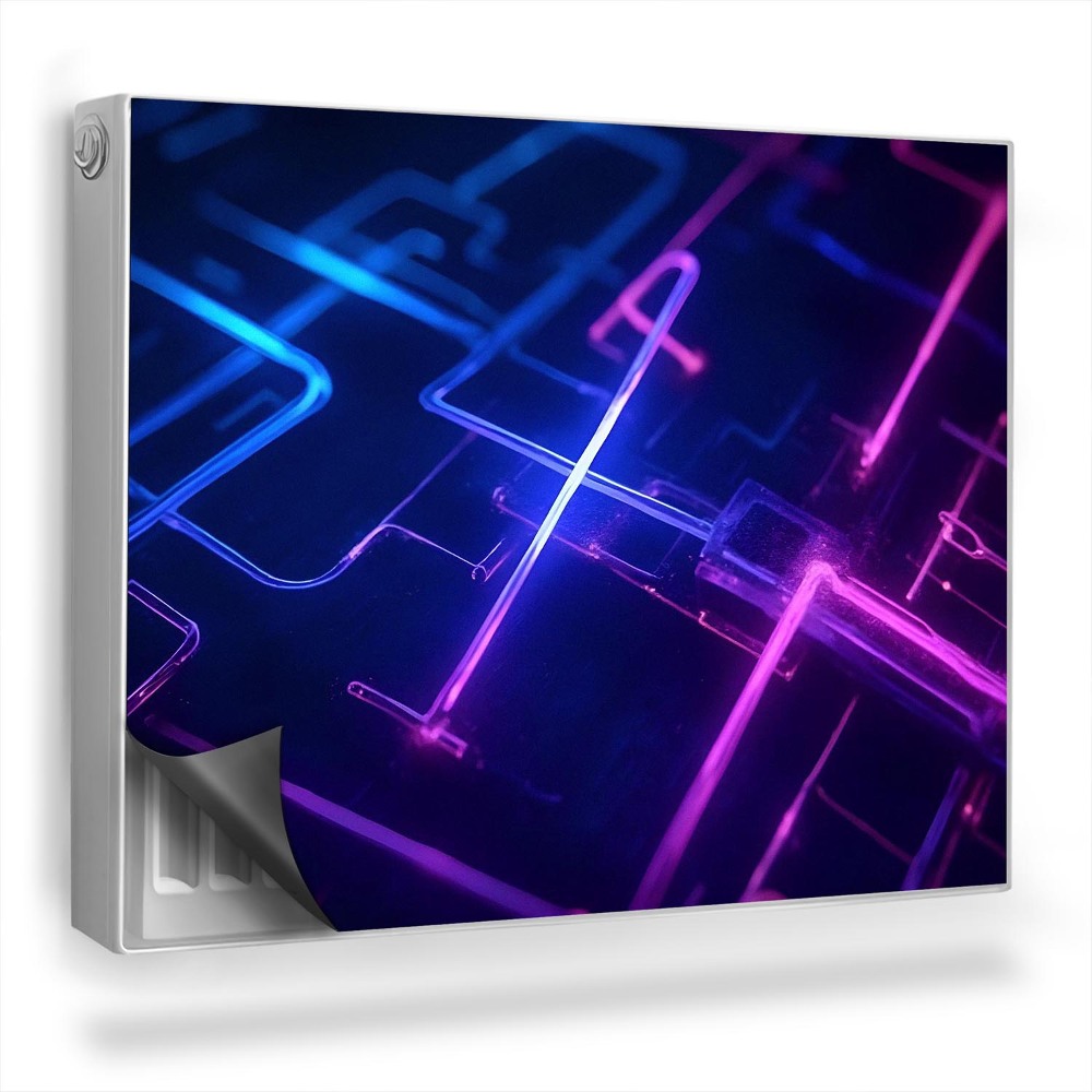 Magnet na radiátor Neonová světla moderního umění