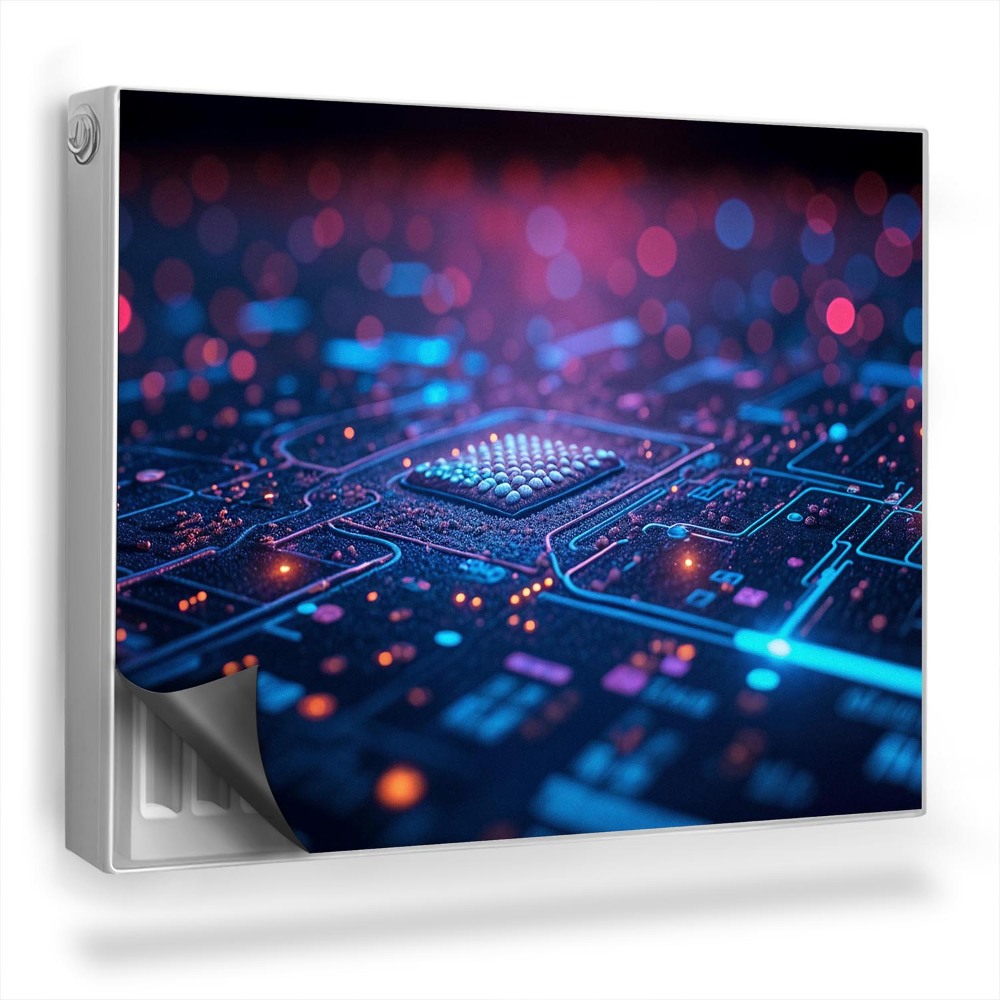 Magnet na radiátor Technologie elektronických součástek v neonových barvách