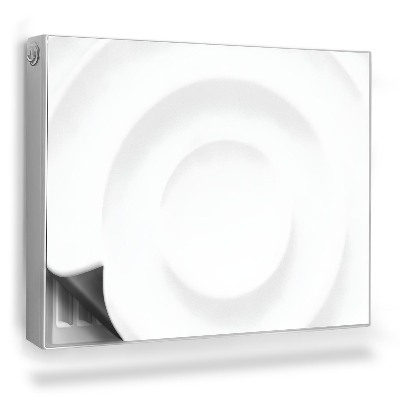 Magnetický kryt na radiátor Ilustrace 3D struktury jasných kruhů