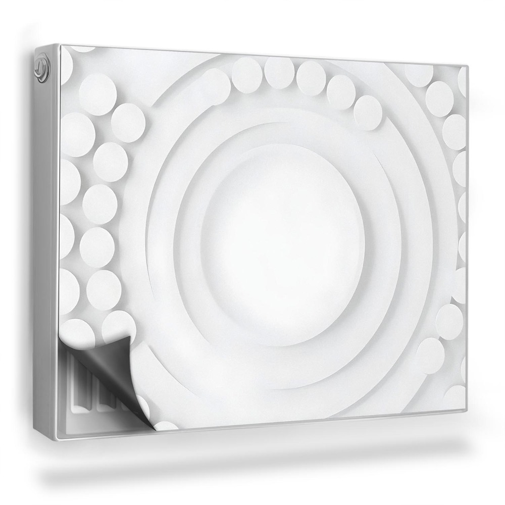 Magnet na radiátor Abstraktní kruhy 3D struktura ilustrace