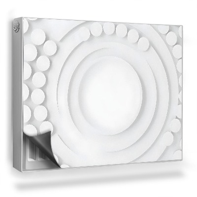 Magnet na radiátor Abstraktní kruhy 3D struktura ilustrace