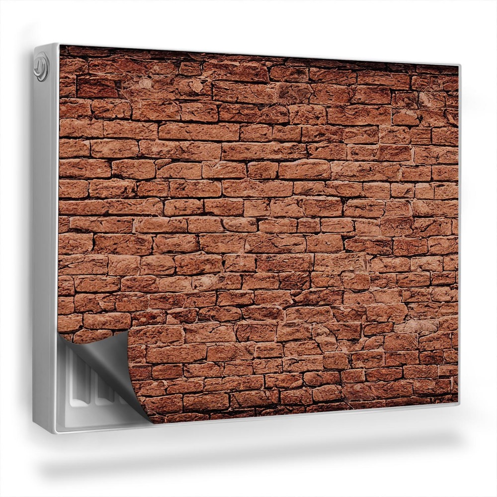 Magnetický kryt na radiátor Cihlová průmyslová zeď textury zdi