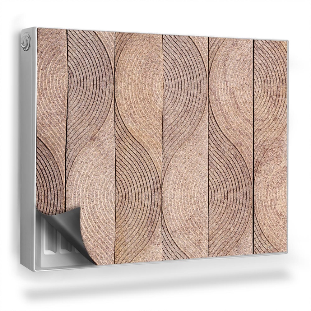 Dekorativní magnet na radiátor Desky vyřezávané do listového vzoru