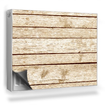 Magnet na radiátor Lehké dřevěné desky s kresbou a suky, rovné