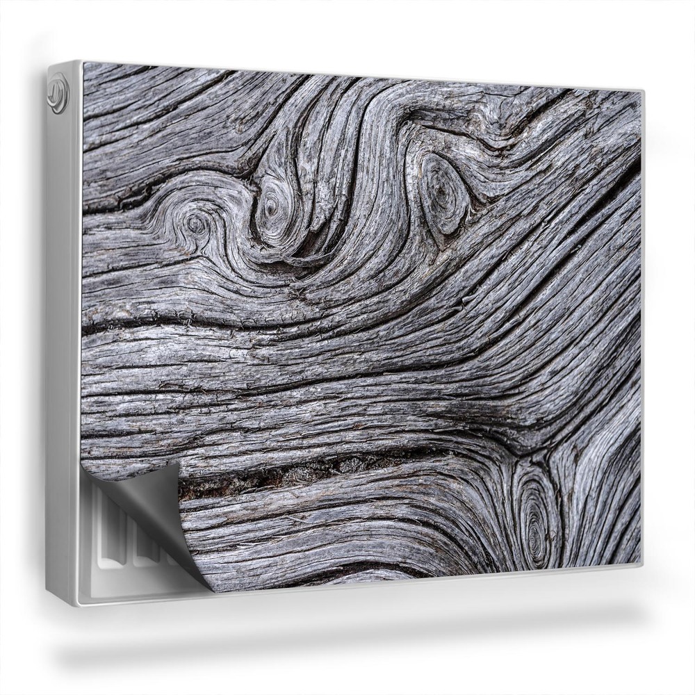 Magnetický kryt na radiátor Detail starého dřeva, suků a kroužků