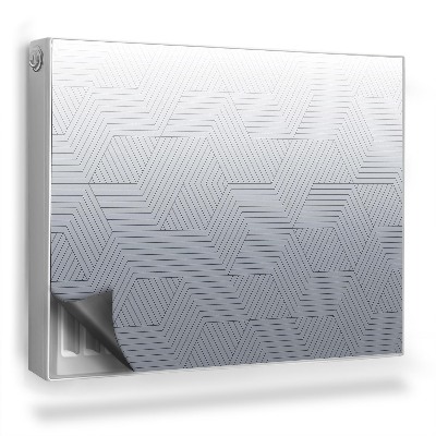 Magnetický kryt na radiátor Abstraktní lineární vzor tónový přechod