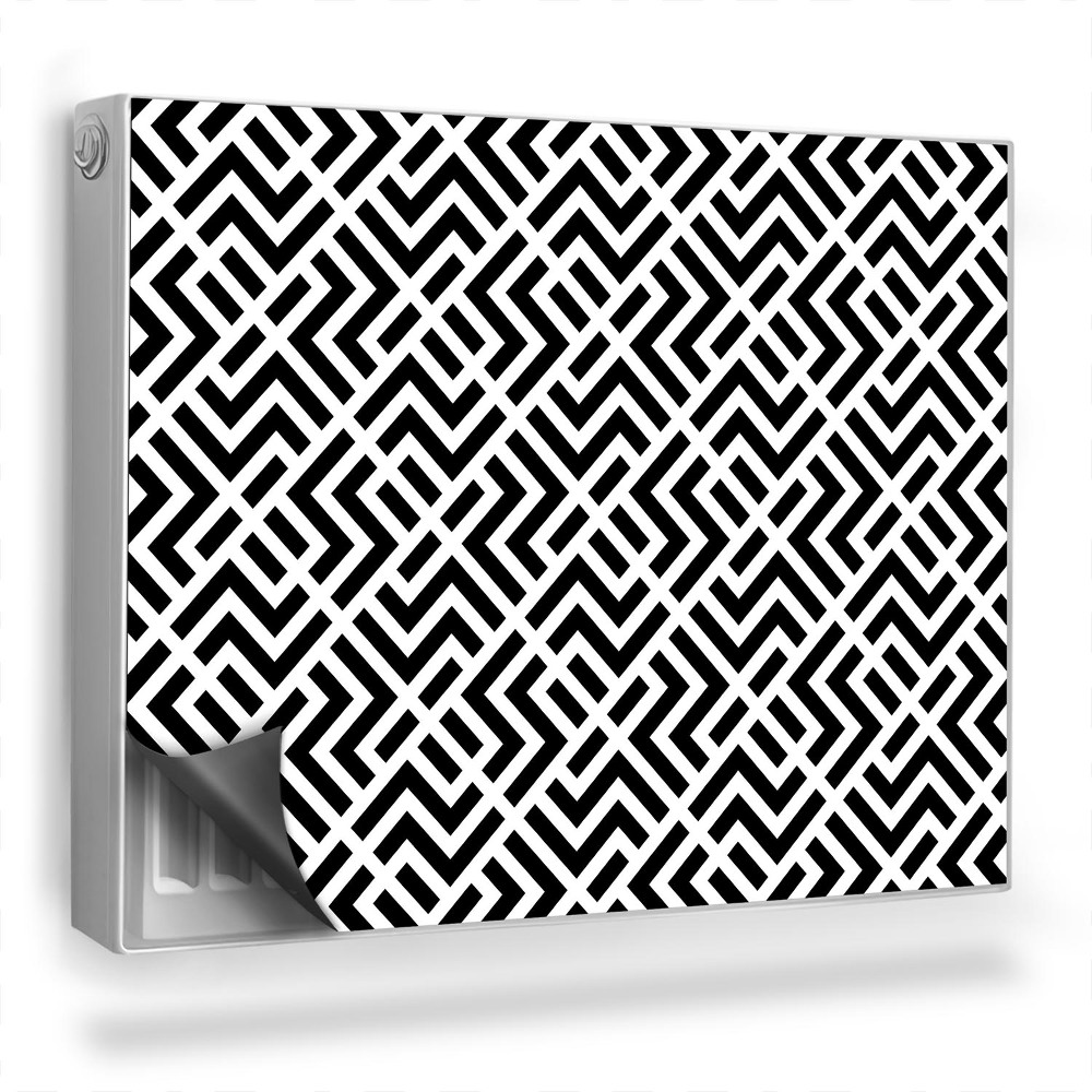 Dekorativní magnet na radiátor Geometrický, abstraktní vzor, kontrast