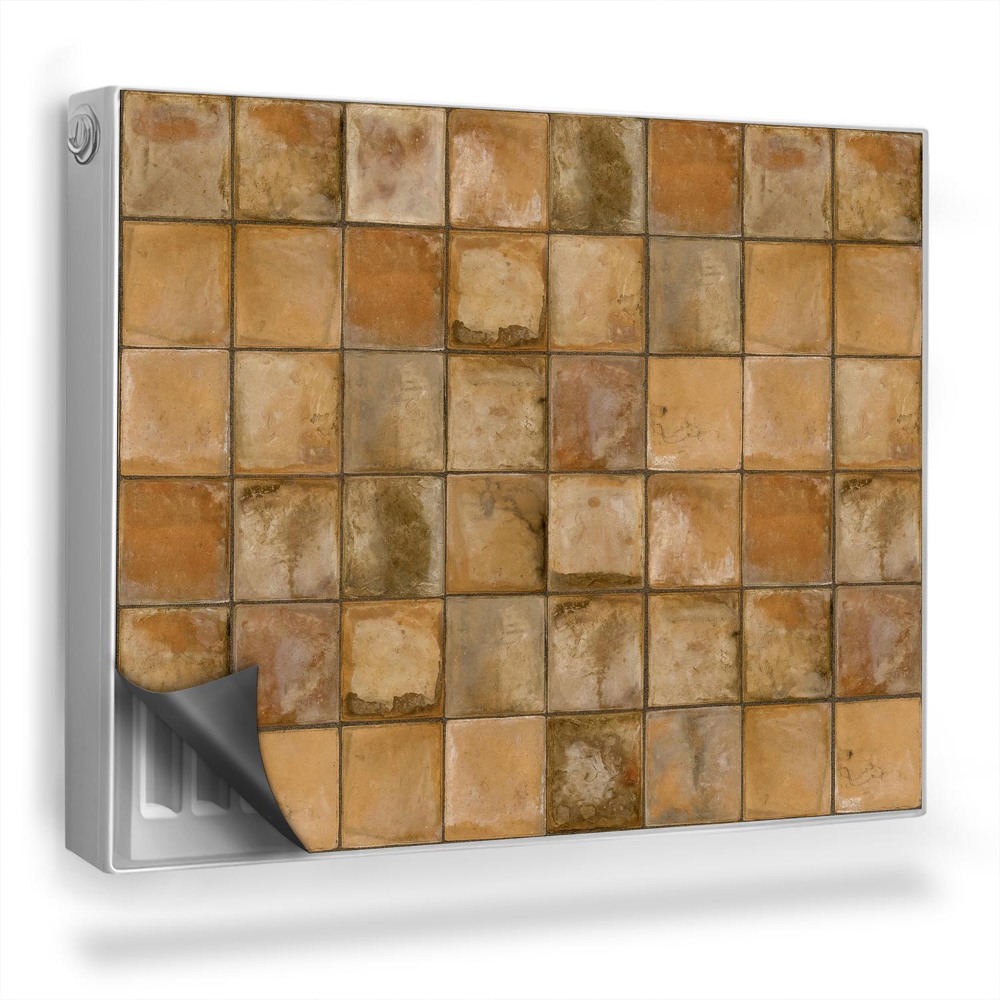 Magnetický kryt na radiátor Staré dlaždice se stopami ničení