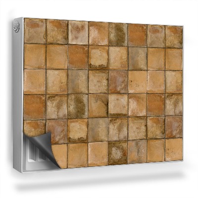 Magnetický kryt na radiátor Staré dlaždice se stopami ničení