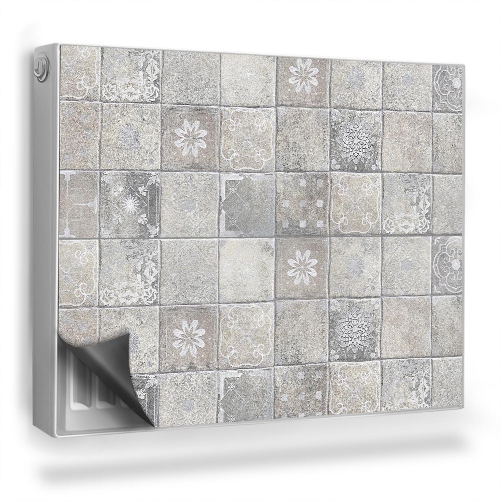 Magnet na radiátor Mozaika starých dlaždic, dekorativní dlaždice