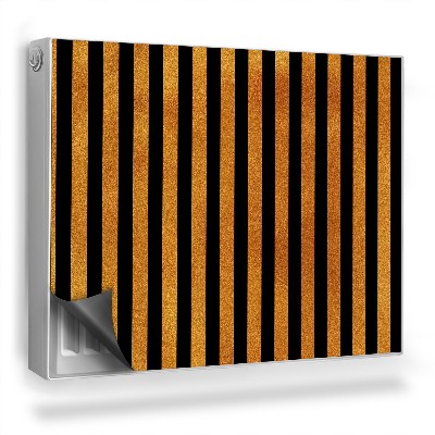 Dekorativní magnet na radiátor Lamelový vzor, svislé dřevěné lišty