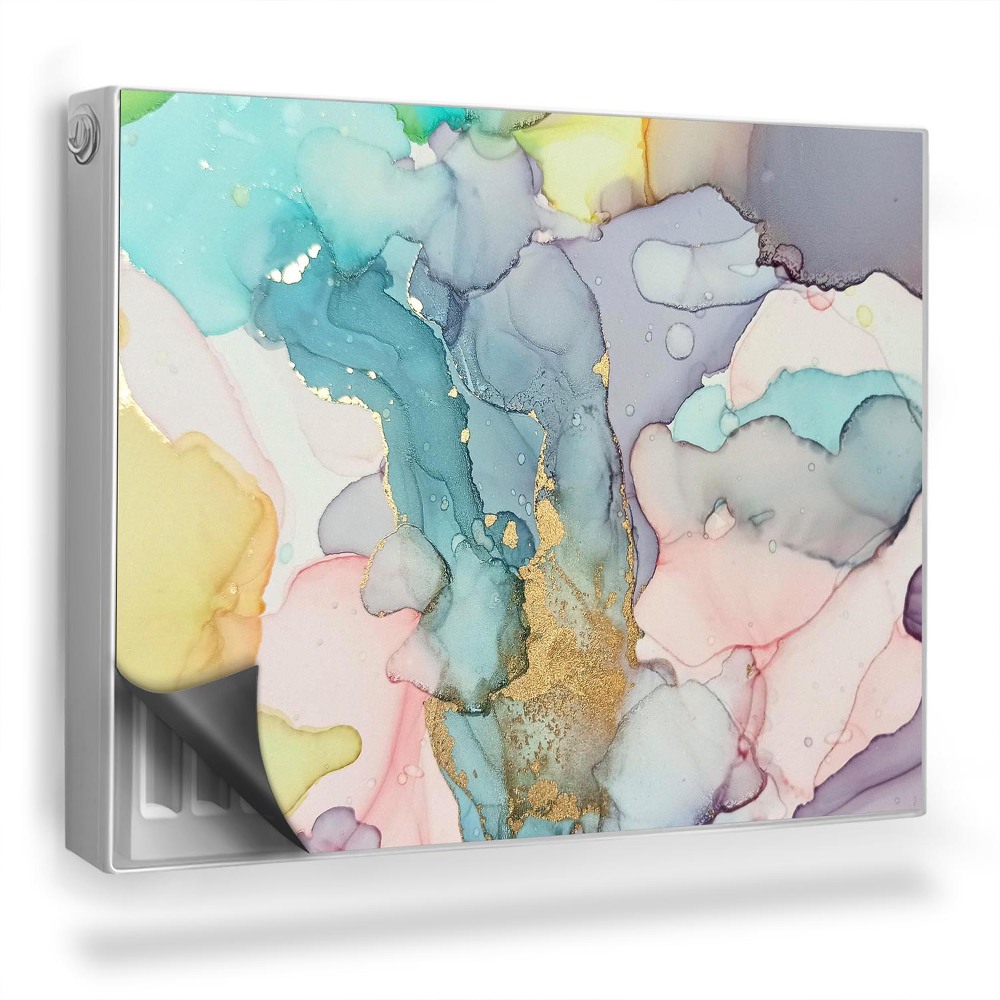 Magnet na radiátor Akvarelové vícebarevné pastelové skvrny