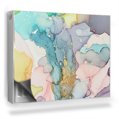 Magnet na radiátor Akvarelové vícebarevné pastelové skvrny