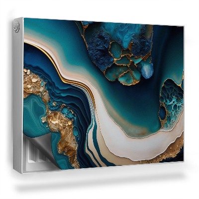 Dekorativní magnet na radiátor Smíšené barvy imitující dekorativní kámen